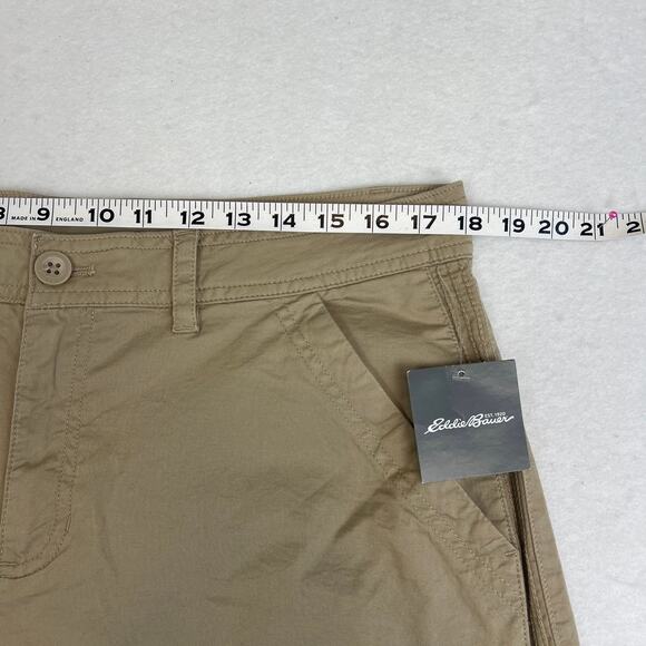 Eddie Bauer Slightly Curvy Women’s Hiking Shorts Tan  Size 16 NWT Gorpcore - Picture 3 of 8